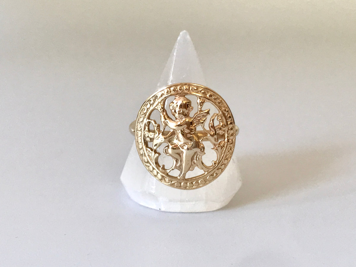 Guardian Angel Ring 14K Gold / ガーディアン．エンジェルリング　14K ゴールド