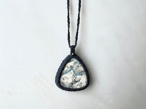 #3 Hackmanite Macrame Necklace / ハックマナイト　マクラメ編み　ネックレス