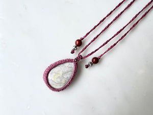 #4 Hackamanite Macrame Necklace / ハックマナイト　マクラメ編み　ネックレス