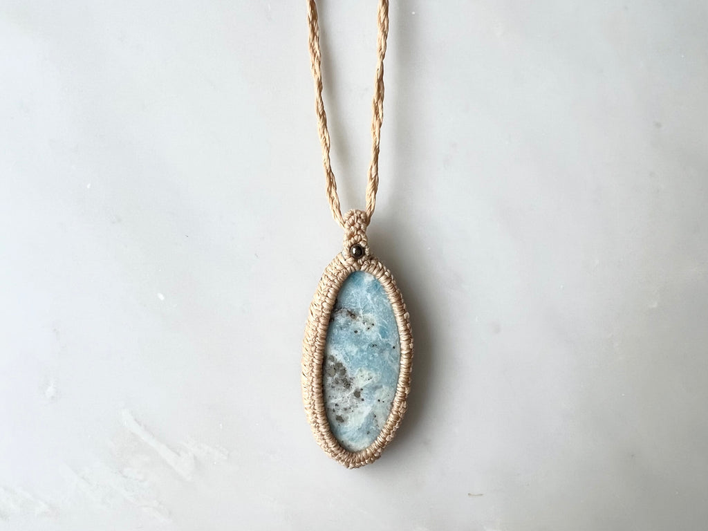 #5 Hackmanaite Macrame Necklace / ハックマナイト　マクラメ編み　ネックレス
