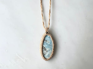 #5 Hackmanaite Macrame Necklace / ハックマナイト　マクラメ編み　ネックレス