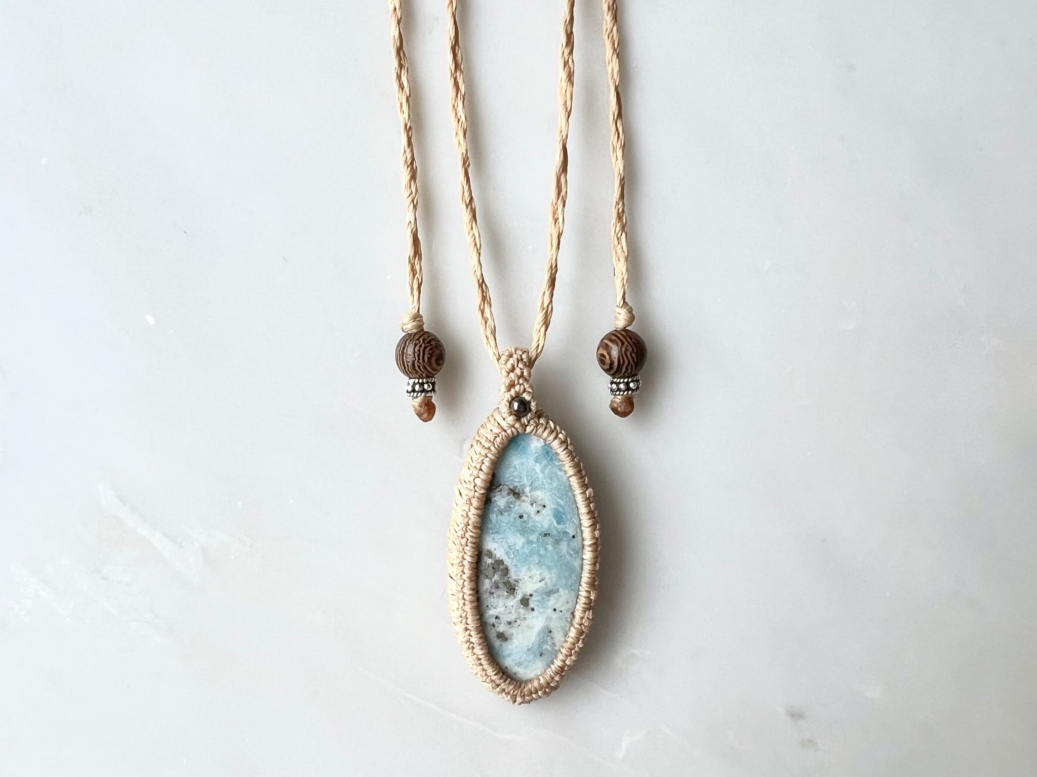 #5 Hackmanaite Macrame Necklace / ハックマナイト　マクラメ編み　ネックレス