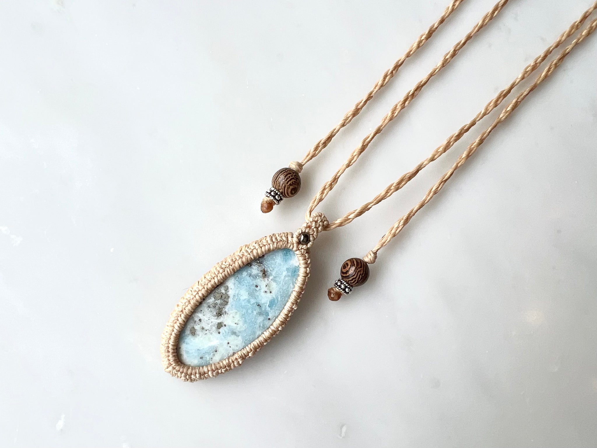 #5 Hackmanaite Macrame Necklace / ハックマナイト　マクラメ編み　ネックレス