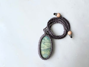 #2 Hackmanite Macrame Necklace / ハックマナイト　マクラメ編み　ネックレス