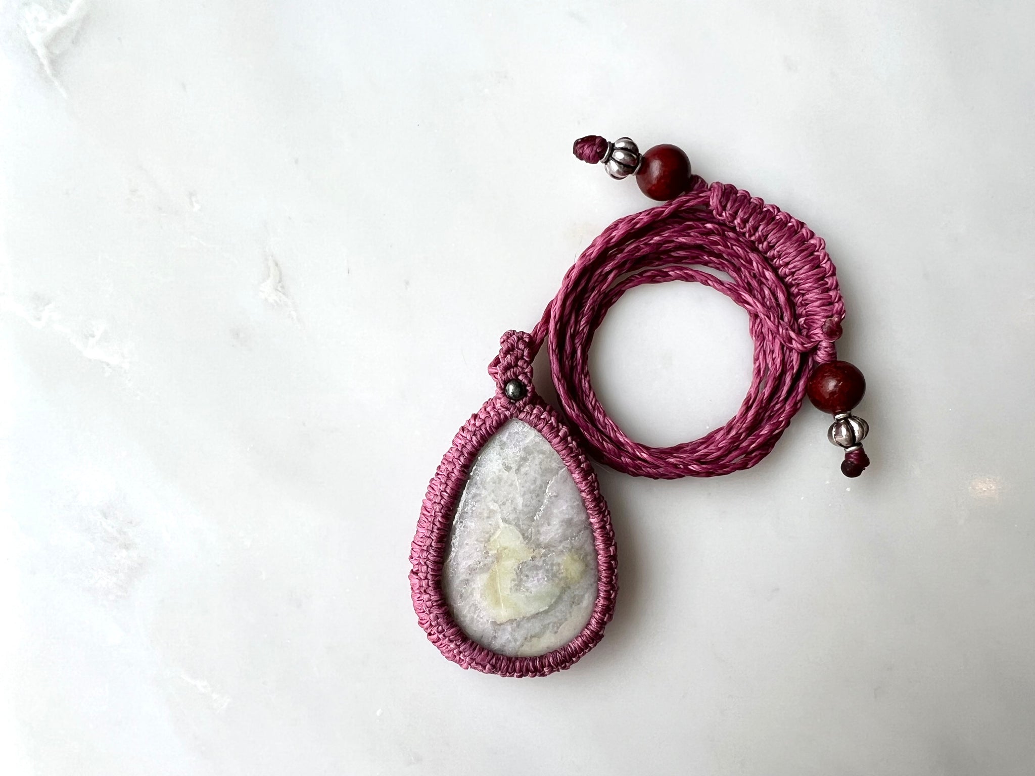 #4 Hackamanite Macrame Necklace / ハックマナイト　マクラメ編み　ネックレス