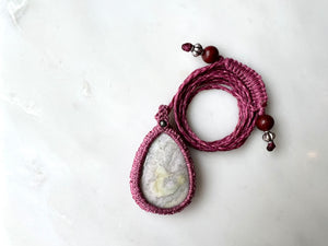 #4 Hackamanite Macrame Necklace / ハックマナイト　マクラメ編み　ネックレス