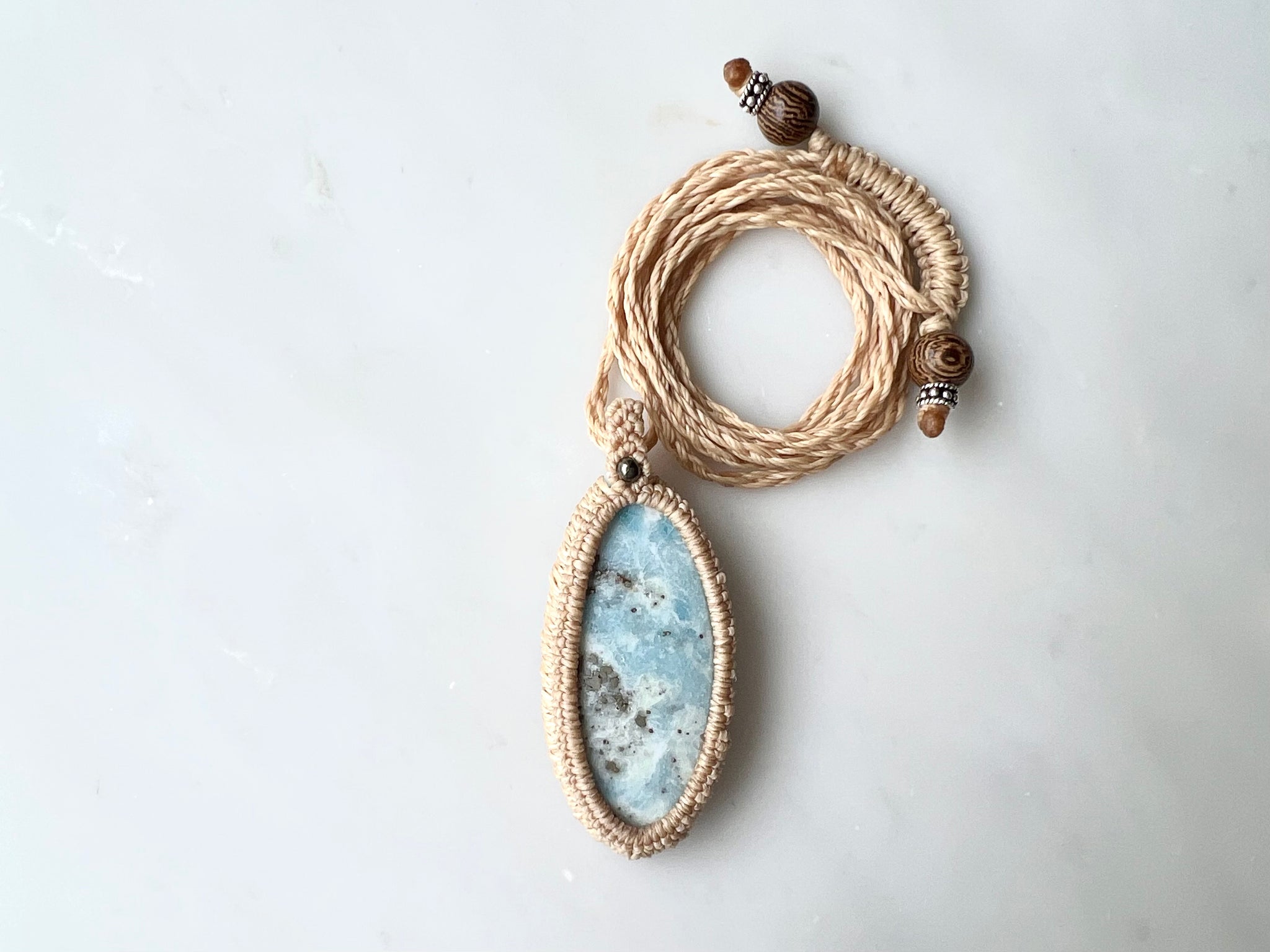 #5 Hackmanaite Macrame Necklace / ハックマナイト　マクラメ編み　ネックレス
