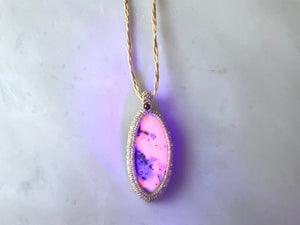 #5 Hackmanaite Macrame Necklace / ハックマナイト　マクラメ編み　ネックレス