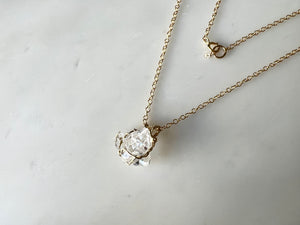 #2 Herkimer Diamond Cluster Necklace 14K Gold Filled / ハーキマーダイアモンド　クラスター　ネックレス 14Kゴールドフィルド