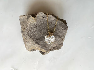 #2 Herkimer Diamond Cluster Necklace 14K Gold Filled / ハーキマーダイアモンド　クラスター　ネックレス 14Kゴールドフィルド