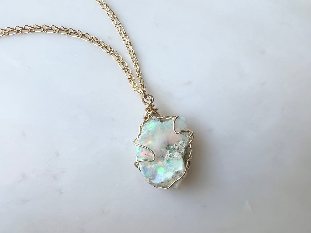 #4 Ethiopian Opal 14K Gold Filled / エチオピアン　オパール　14K ゴールドフィルド