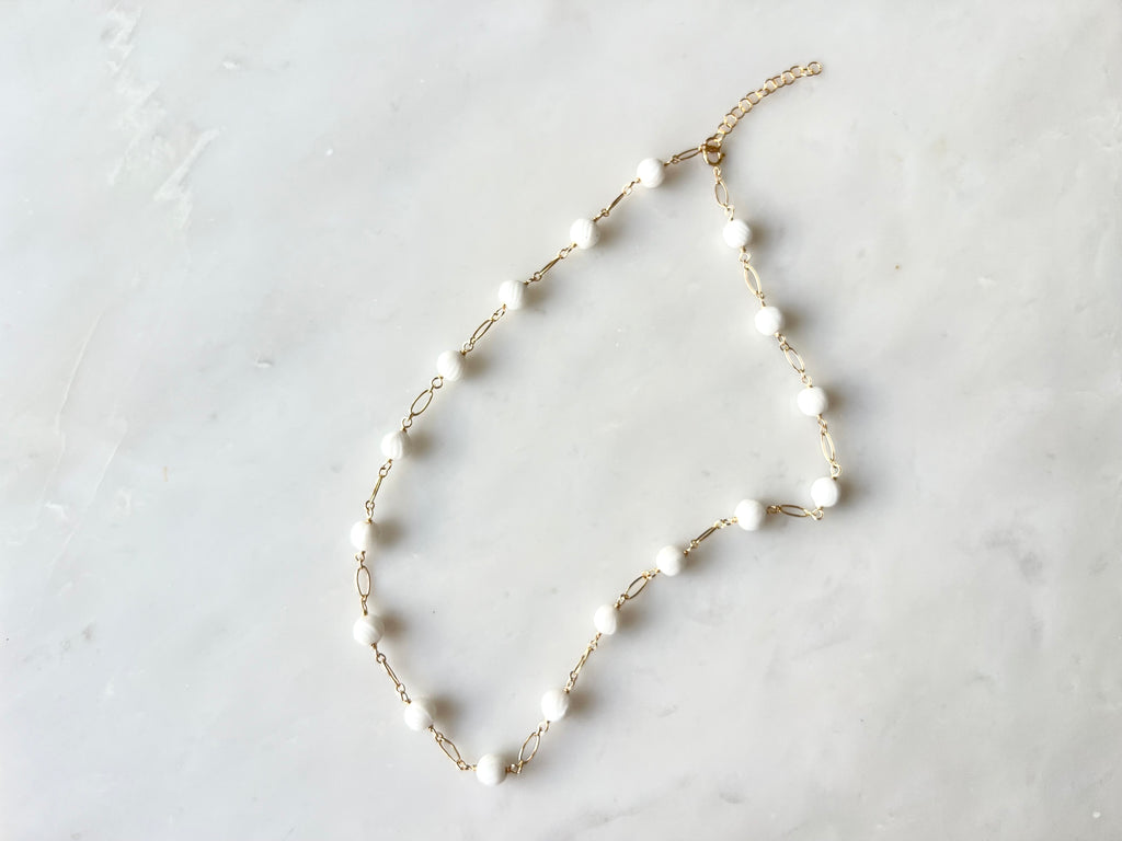 Japanese Vintage Beads Necklace 14K Gold Filled / ジャパニーズ　ビンテージ ビーズ　ネックレス 14K ゴールドフィルド
