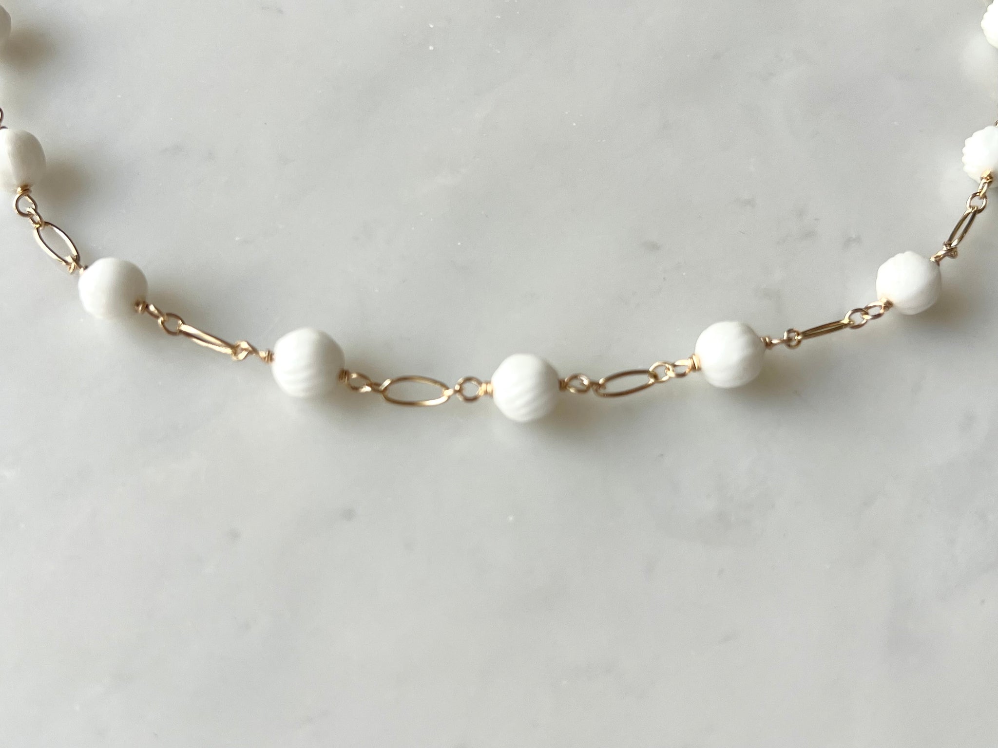 Japanese Vintage Beads Necklace 14K Gold Filled / ジャパニーズ　ビンテージ ビーズ　ネックレス 14K ゴールドフィルド