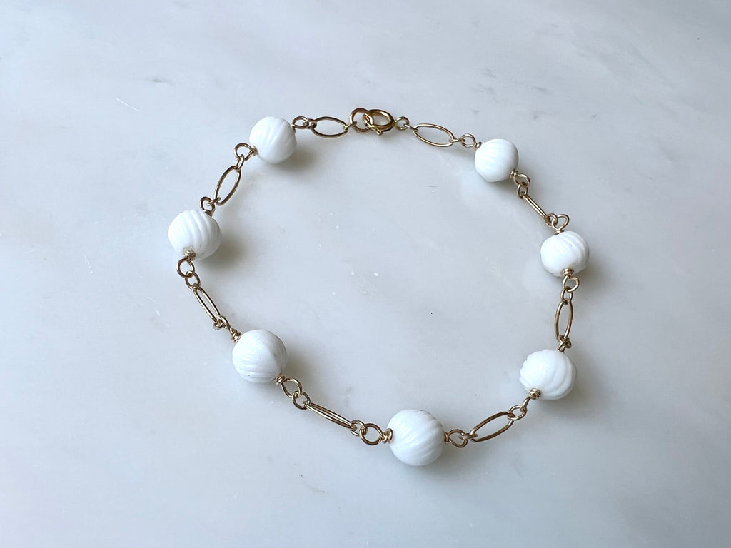 Japanese Vintage Beads Bracelet 14K Gold Filled / ジャパニーズ　ビンテージ ビーズ　ブレスレット 14K ゴールドフィルド