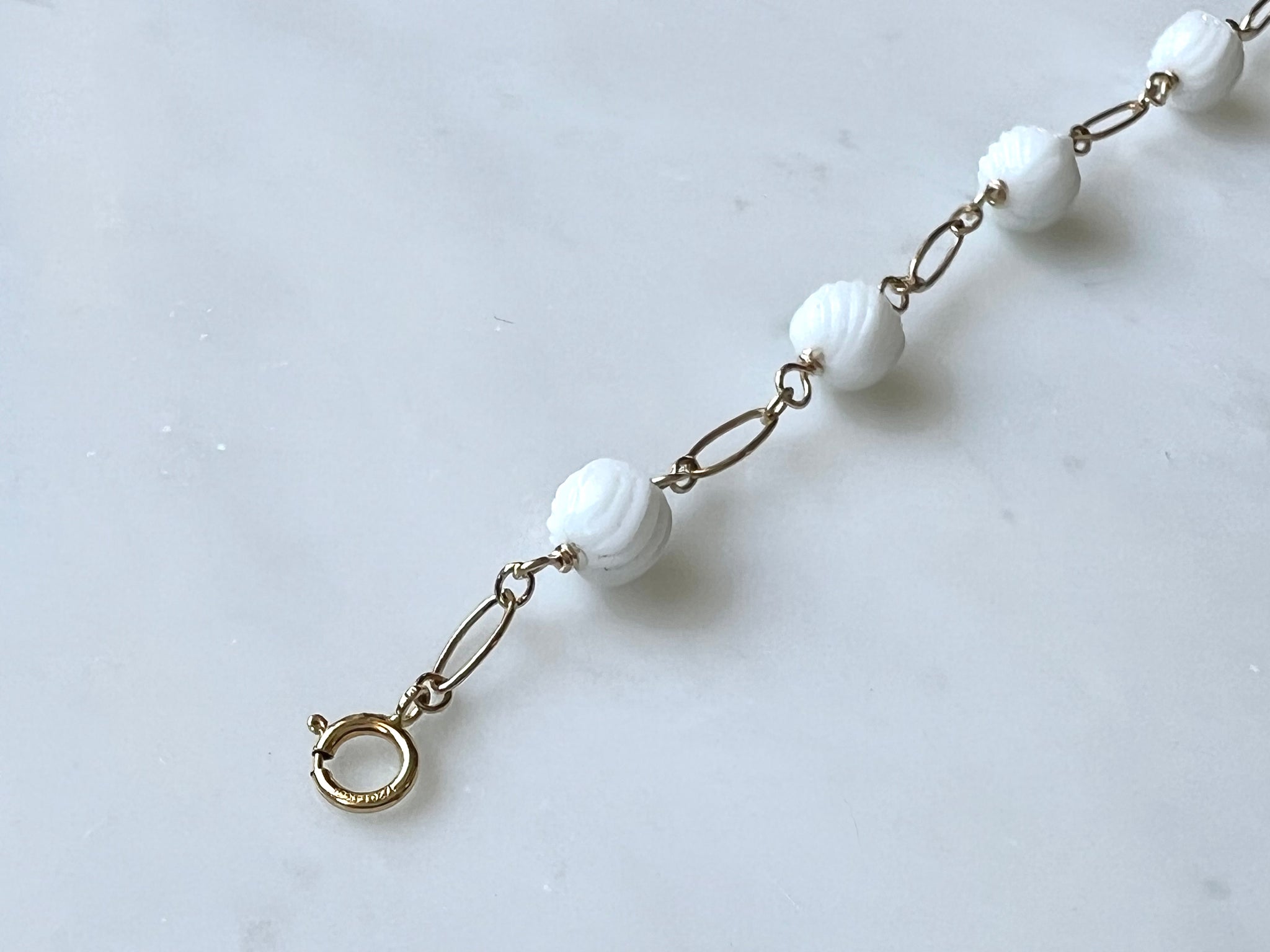 Japanese Vintage Beads Bracelet 14K Gold Filled / ジャパニーズ　ビンテージ ビーズ　ブレスレット 14K ゴールドフィルド