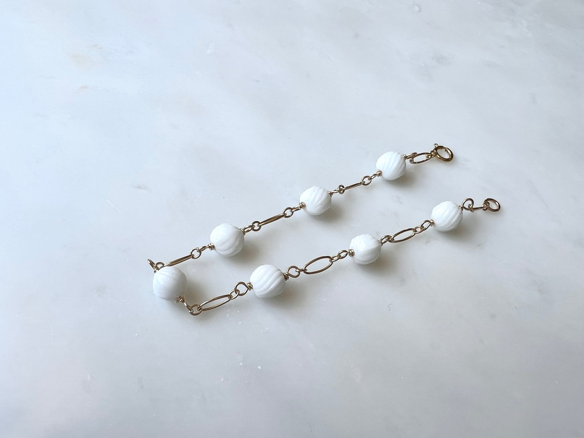 Japanese Vintage Beads Bracelet 14K Gold Filled / ジャパニーズ　ビンテージ ビーズ　ブレスレット 14K ゴールドフィルド