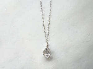 #4 Herkimer Diamond 1/2" Necklace Sterling Silver 925 /  ハーキマーダイアモンド 1/2" ネックレス　スターリングシルバー925