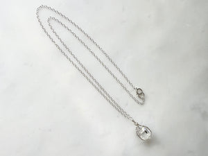 #4 Herkimer Diamond 1/2" Necklace Sterling Silver 925 /  ハーキマーダイアモンド 1/2" ネックレス　スターリングシルバー925