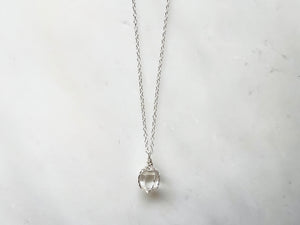 #5 Herkimer Diamond 1/2" Necklace Sterling Silver 925 / ハーキマーダイアモンド 1/2" ネックレス スターリングシルバー925