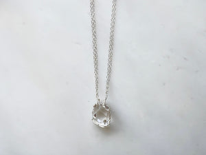 #4 Herkimer Diamond 5/8" Necklace Sterling Silver 925 / ハーキマーダイアモンド 5/8" ネックレス　スターリングシルバー925