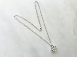 #5 Herkimer Diamond 5/8" Necklace Sterling Silver 925 / ハーキマーダイアモンド 5/8" ネックレス　スターリングシルバー925