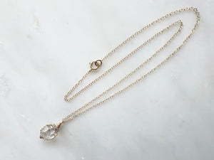 #5 Herkimer Diamond 1/2" Necklace 14K Gold Filled / ハーキマーダイアモンド 1/2"ネックレス 14K ゴールドフィルド