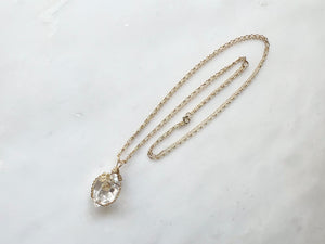 #4 Herkimer Diamond Cluster Large 14K Gold Filled / ハーキマーダイアモンド　クラスター　大　14K ゴールドフィルド