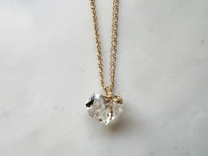 #6 Herkimer Diamond Cluster Large Necklace 14K Gold Filled / ハーキマーダイアモンド　クラスター　大　ネックレス 14K ゴールドフィルド