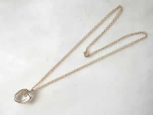 #4 Herkimer Diamond 5/8" Necklace 14K Gold Filled / ハーキマーダイアモンド 5/8" ネックレス 14K Gold Filled