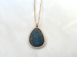 #2 Lapis Lazuli Macrame Necklace / ラピスラズリ　マクラメ編み　ネックレス