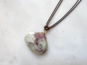 #1 Pink Tourmaline Necklace 14K Gold Filled / ピンクトルマリン　ネックレス　14K ゴールドフィルド’