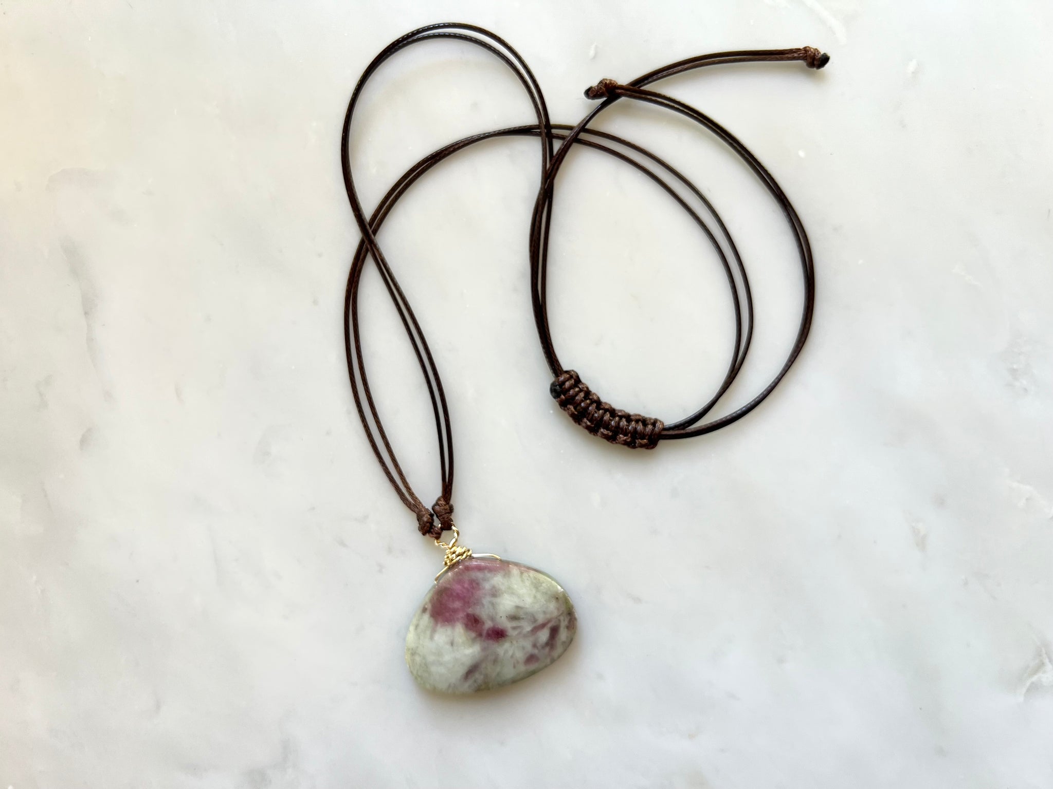#1 Pink Tourmaline Necklace 14K Gold Filled / ピンクトルマリン　ネックレス　14K ゴールドフィルド’
