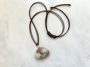 #1 Pink Tourmaline Necklace 14K Gold Filled / ピンクトルマリン　ネックレス　14K ゴールドフィルド’
