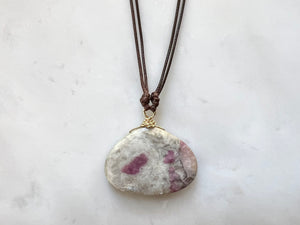#2 Pink Tourmaline Necklace 14K Gold Filled / ピンクトルマリン　ネックレス　14Kゴールドフィルド