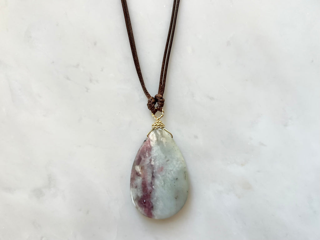 #3 Pink Tourmaline Necklace 14K Gold Filled / ピンクトルマリン　ネックレス　14K ゴールドフィルド