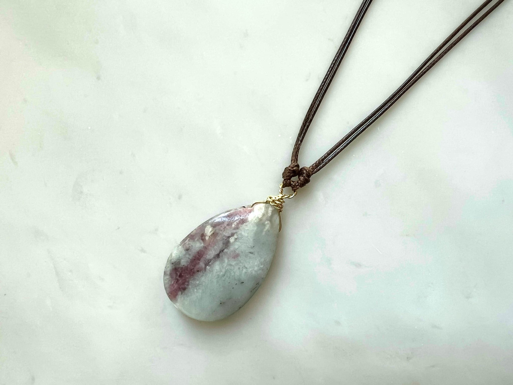 #3 Pink Tourmaline Necklace 14K Gold Filled / ピンクトルマリン　ネックレス　14K ゴールドフィルド