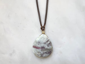 #4 Pink Tourmaline Necklace 14K Gold Filled / ピンクトルマリン　ネックレス　14K ゴールドフィルド