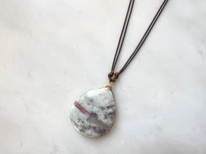 #4 Pink Tourmaline Necklace 14K Gold Filled / ピンクトルマリン　ネックレス　14K ゴールドフィルド