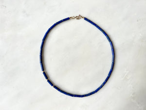 Lapis Lazuli  Choker Necklace 14K Gold Filled / ラピスラズリ　チョーカー　ネックレス 14K Gold Filled