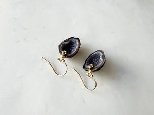 #12 Baby Geode Earrings 14K Gold Filled / ベィビージオード　ピアス　14K ゴールドフィルド