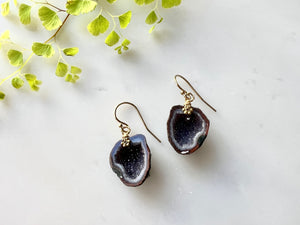 #12 Baby Geode Earrings 14K Gold Filled / ベィビージオード　ピアス　14K ゴールドフィルド