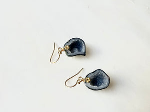 #13 Baby Geode Earrings 14K Gold Filled / ベィビージオード　ピアス　14K ゴールドフィルド