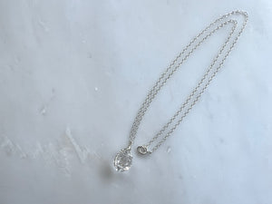 #1 Herkimer Diamond 1/2" Necklace Sterling Silver 925 / ハーキマーダイアモンド 1/2" ネックレス　スターリングシルバー925
