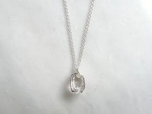 #1 Herkimer Diamond 6/8" Necklace Sterling Silver 925 / ハーキマーダイアモンド 6/8" ネックレス　スターリングシルバー 925