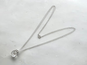 #2 Herkimer Diamond 6/8" Necklace Sterling Silver 925 /  ハーキマーダイアモンド 6/8" ネックレス　スターリングシルバー925