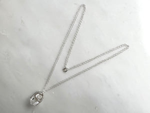 #3 Herkimer Diamond 6/8" Necklace Sterling Silver 925 / ハーキマーダイアモンド 6/8" ネックレス　スターリングシルバー 925