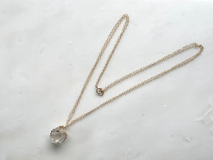 #2 Herkimer Diamond 5/8" Necklace 14K Gold Filled / ハーキマーダイアモンド 5/8" ネックレス 14K ゴールドフィルド