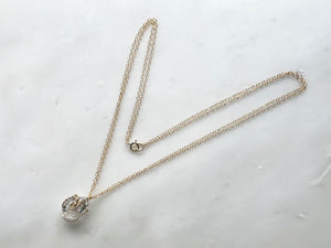 #3 Herkimer Diamond 5/8" Necklace 14K Gold Filled / ハーキマーダイアモンド 5/8" ネックレス 14K ゴールドフィルド