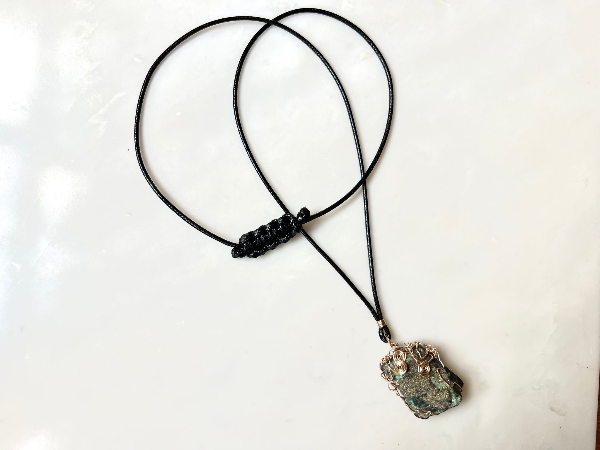 #2 Raw Emerald Necklace 14K Gold Filled / 母岩付きエメラルド　ネックレス 14K ゴールドフィルド