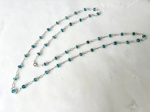 Apatite Long Necklace Sterling Silver 925 / アパタイト　ロングネックレス　スターリングシルバー925